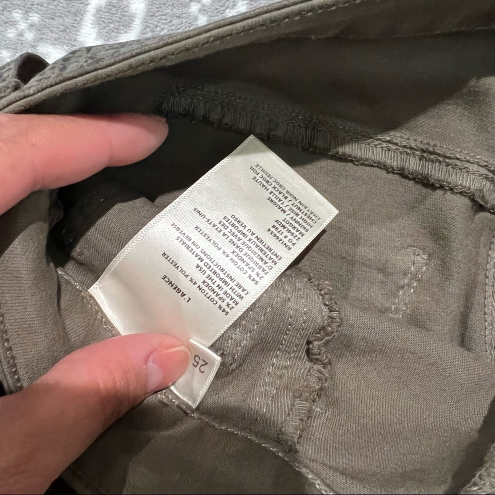 New L’agence Margot High Rise Skinny Jeans In Chestnut Black Croc Foil Size 25 - Picture 10 of 11